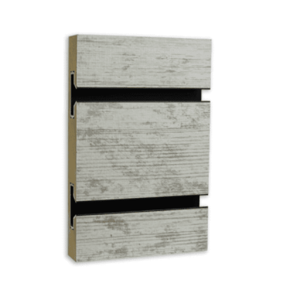 White Barnwood HPL Slatwall