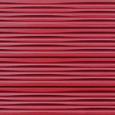 Red Wave 3D Textured Slatwall