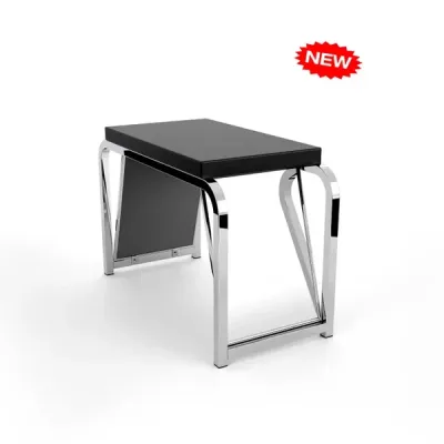Shoe Bench with Faux Leather Cushion