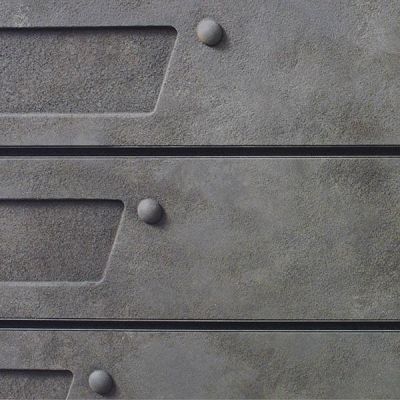 Heavy Metal Galvanized 3D Textured Slatwall