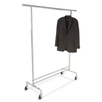 Single Hangrail Rolling Rack Square Tubing
