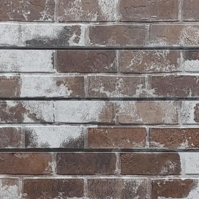 Old Paint Brownstone Brick 3D Textured Slatwall