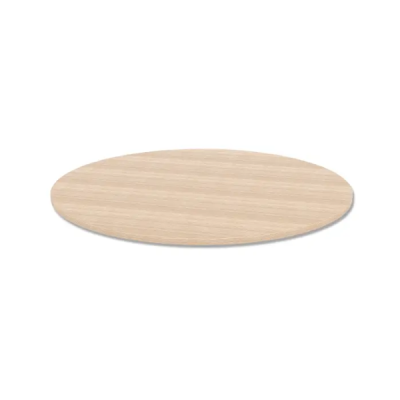 Round Rack Top Shelf 30 Inch Raw Oak Woodgrain