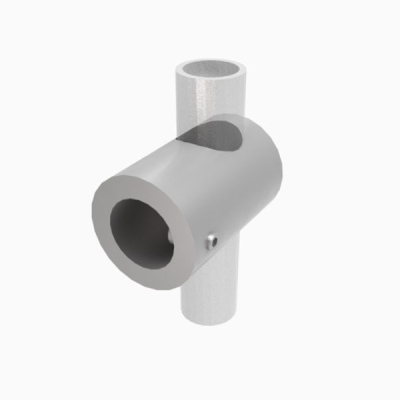 Single Horizontal Support for 1/2″ Hanging Rail and Wood Panel (Requires adapter) | Tube Display Component