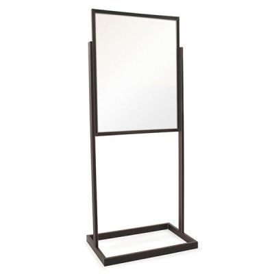 Sign Holder 22x28 Black | Rectangular Base
