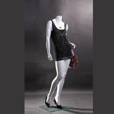 White Headless Mannequin G | Arms Out by Sides