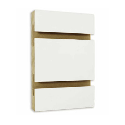 White Melamine Slatwall