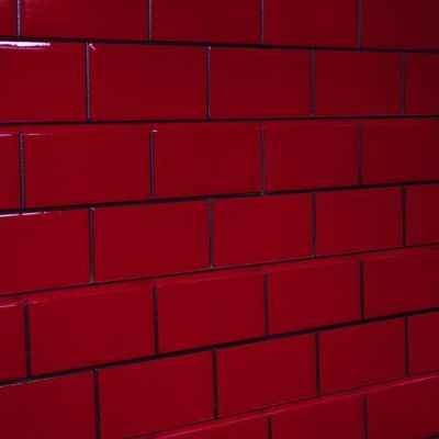 Subway Tile 3D Textured Slatwall - Red
