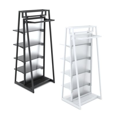 Aspect Double-Sided Floor Merchandiser - 24" W - Kit 2 Hanging and Shelving