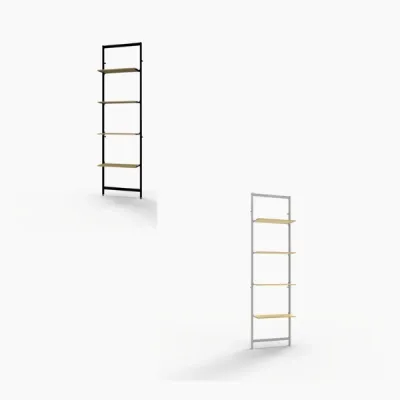 Vertik Wall Mounted Retail Display Shelf Unit, For 4 Shelves, 14″-16″D | 1-Section